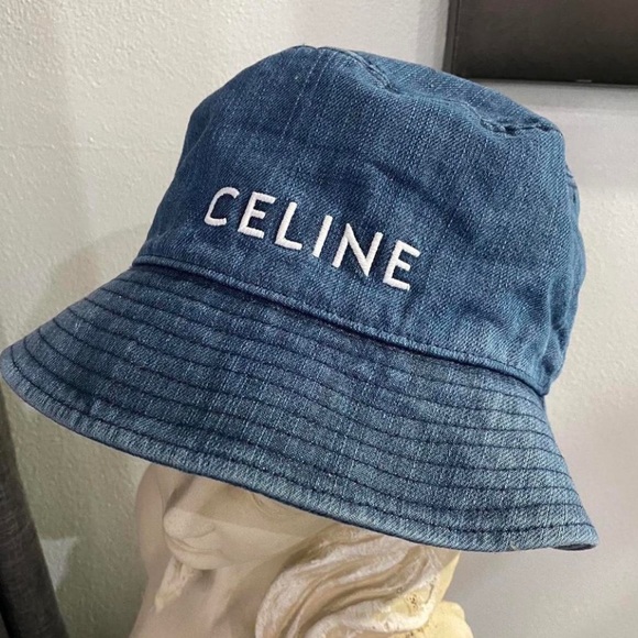 Celine Denim Blue Kids Hat - Picture 1 of 5